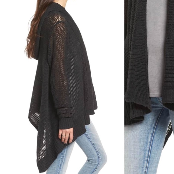 Roxy Hollow Love Hooded High-Low Sweater - Picture 3 of 8